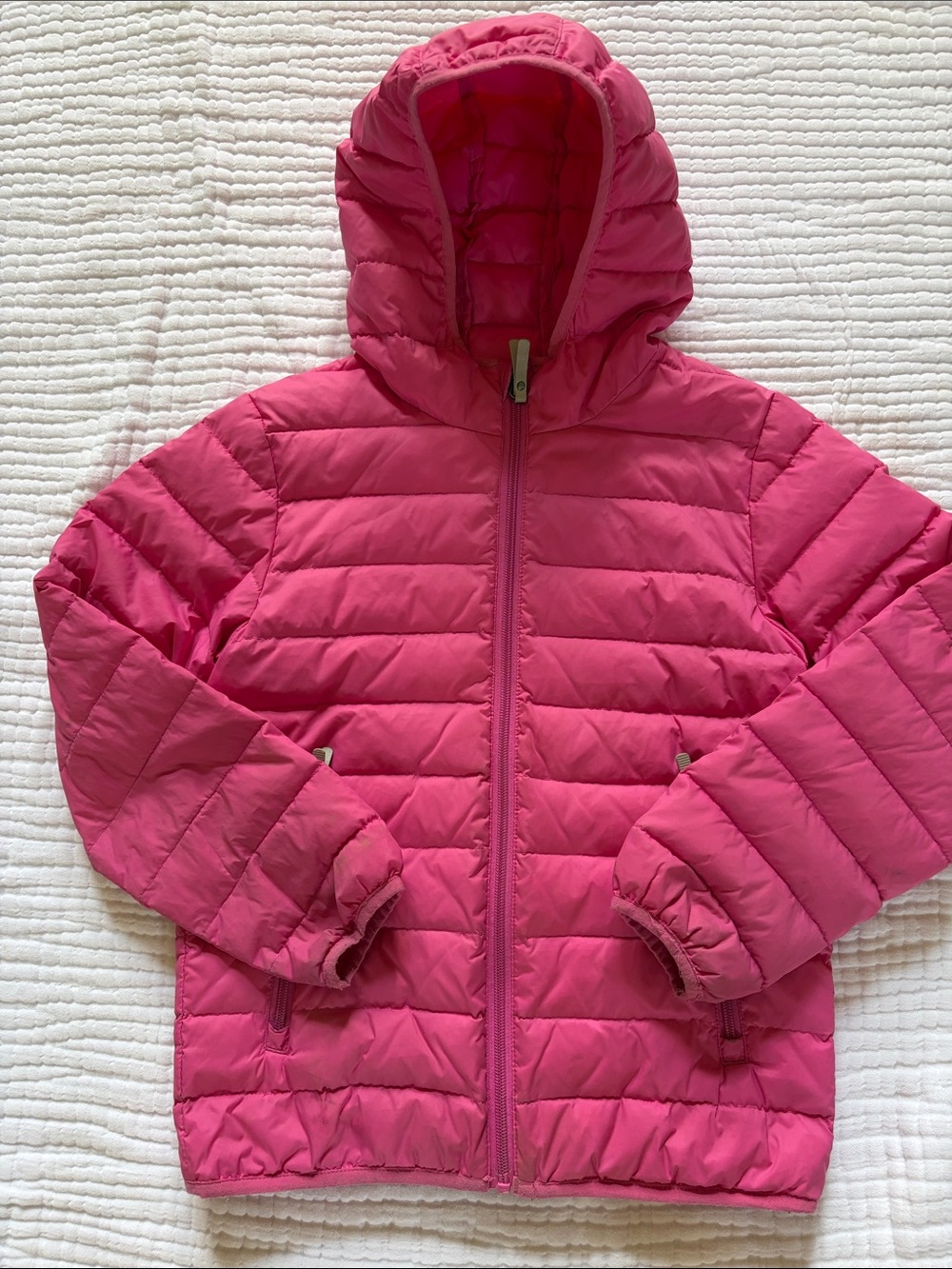 Hanna Andersson size 140(10) Girls' Hooded Puffer Jacket - Pink : Down Fill